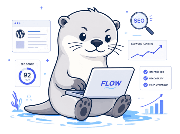 Flow's otter guide with WordPress and SEO tools