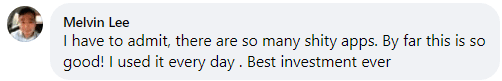 Melvin Lee says WordHero is very good, used every day, and his best app investment.