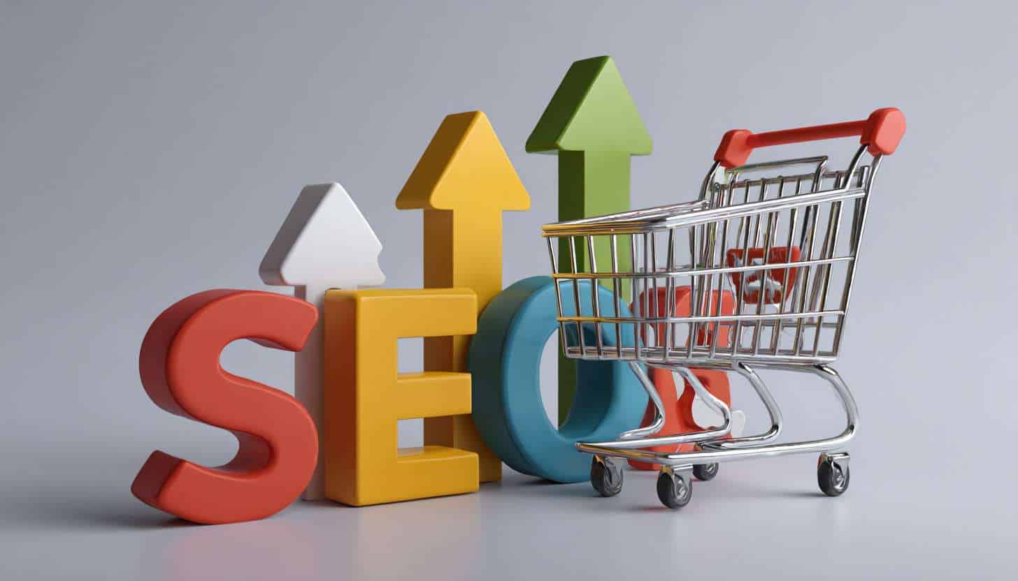 Optimized online shop with SEO analytics dashboard