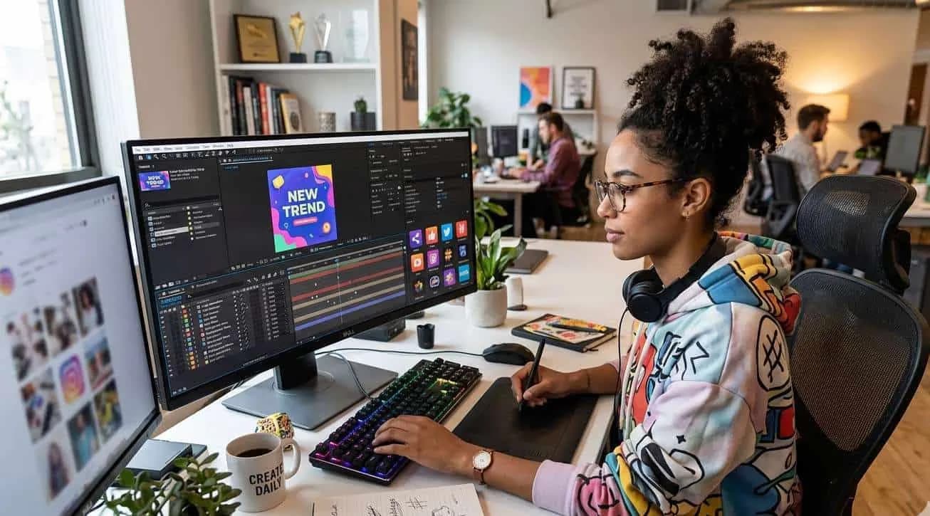 Social media animations