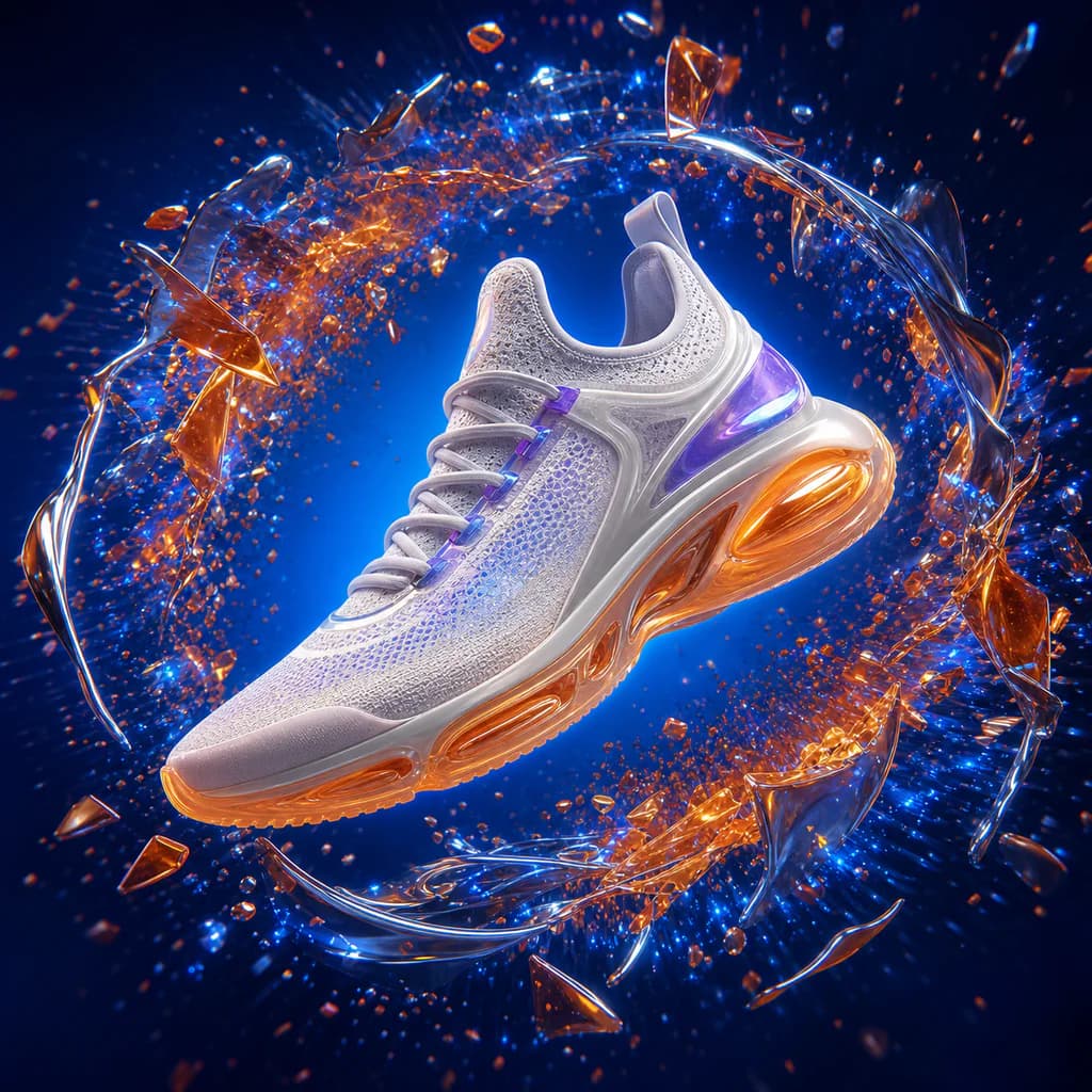 Futuristic sneaker campaign created with DrawThis