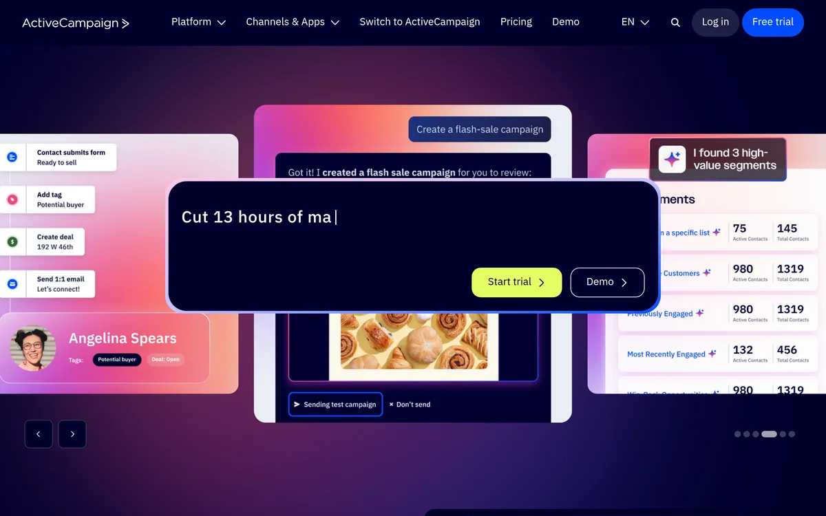 ActiveCampaign screenshot