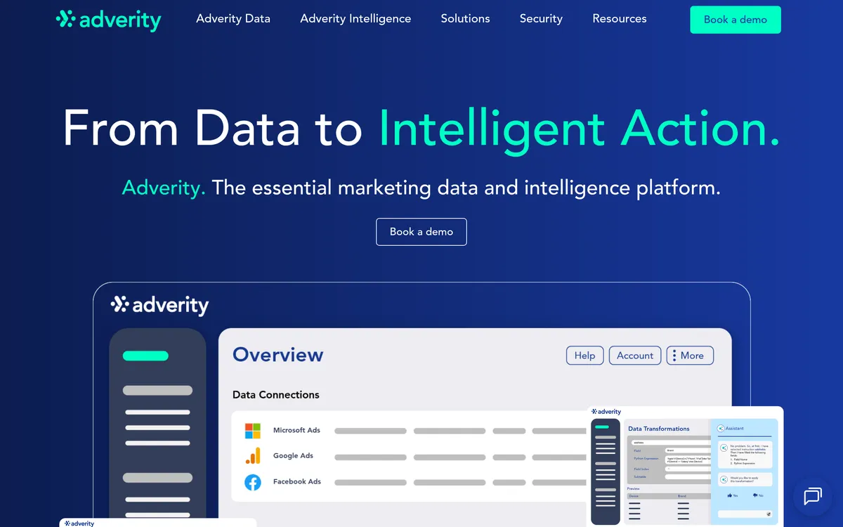 Adverity screenshot