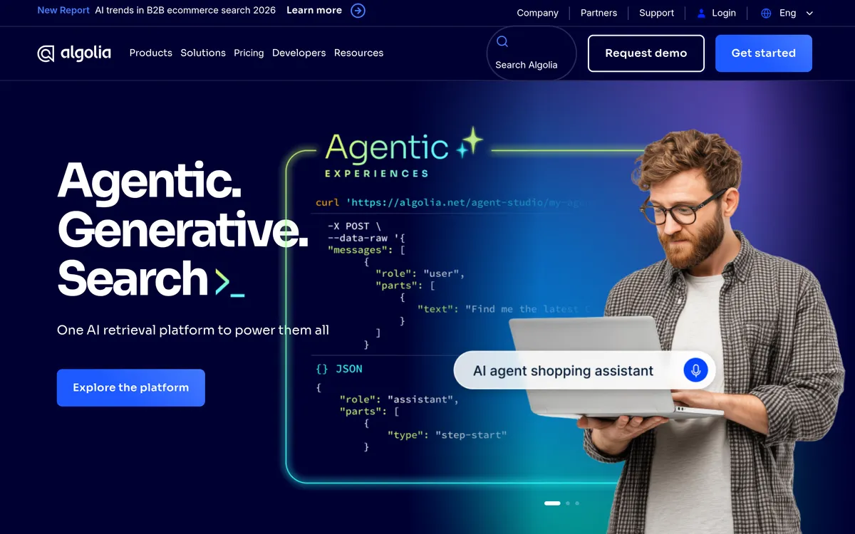 Algolia screenshot
