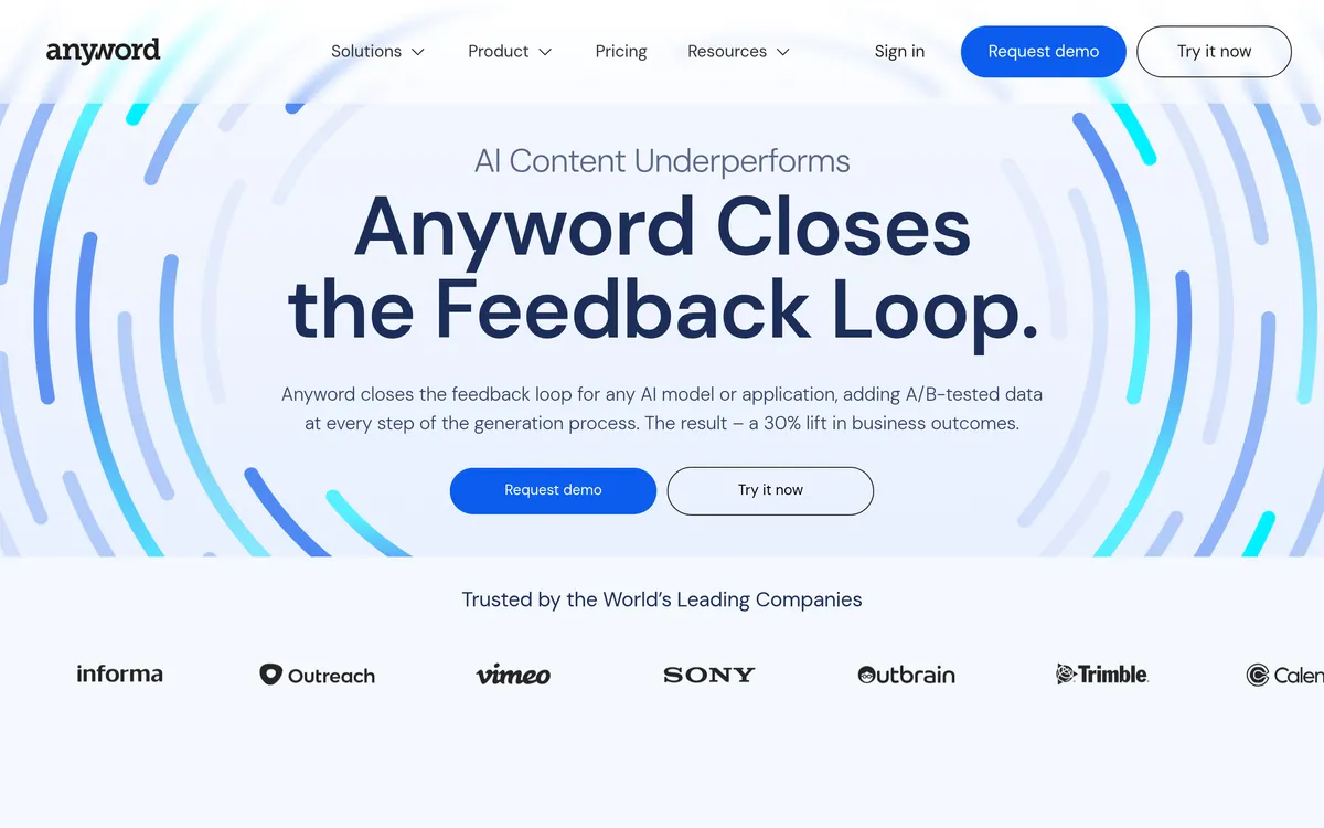 Anyword screenshot