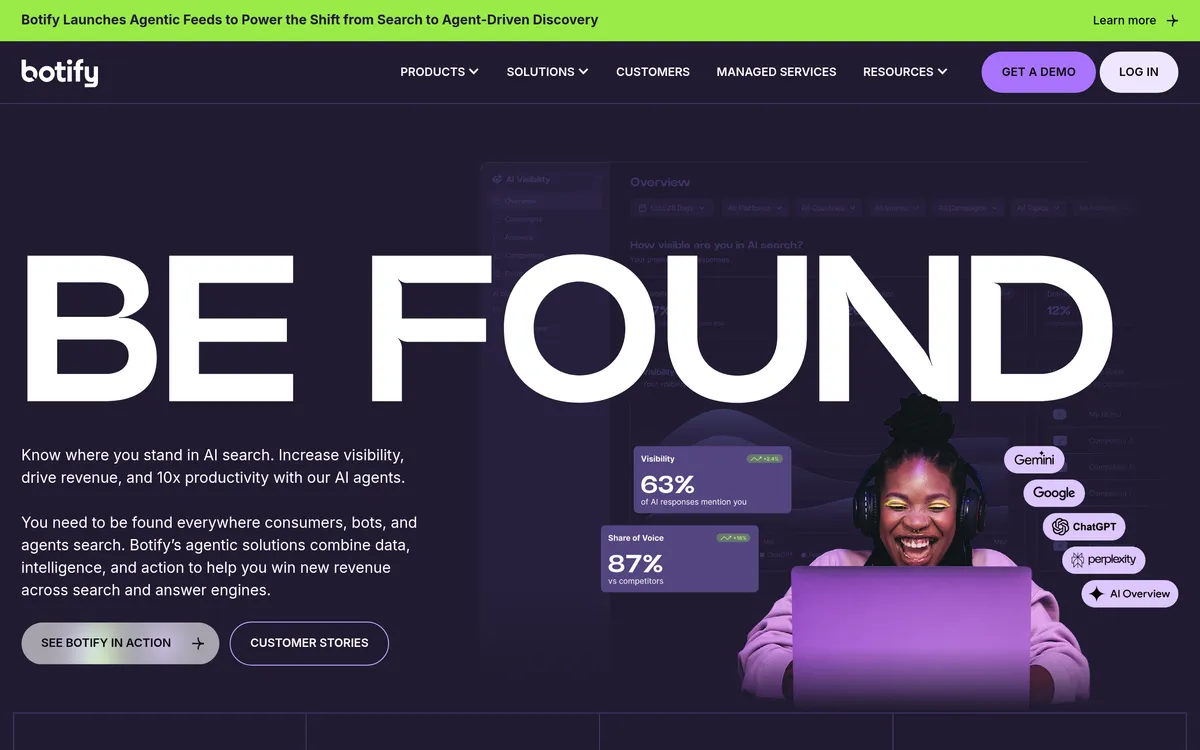 Botify screenshot