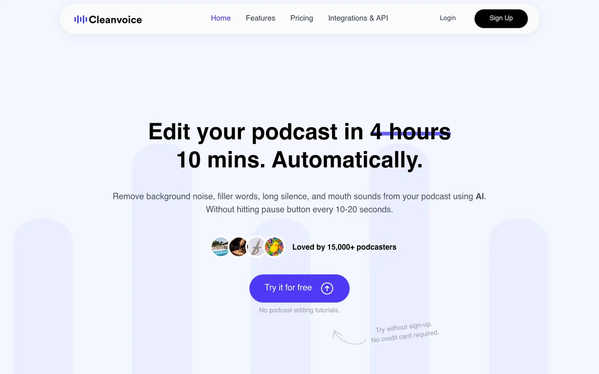 Cleanvoice screenshot