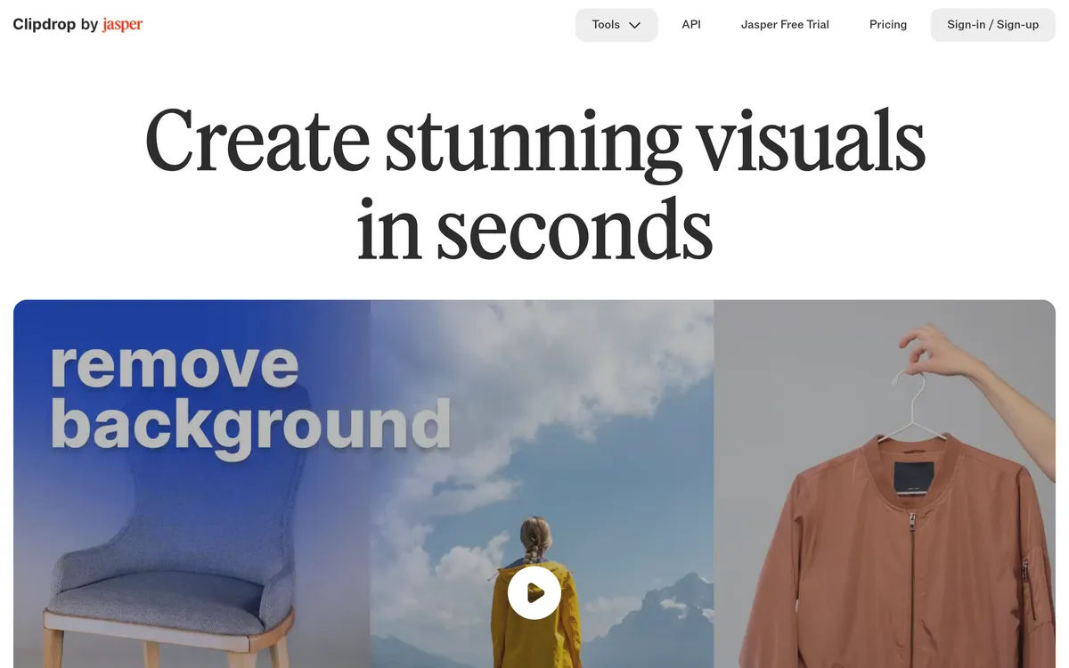 Clipdrop screenshot