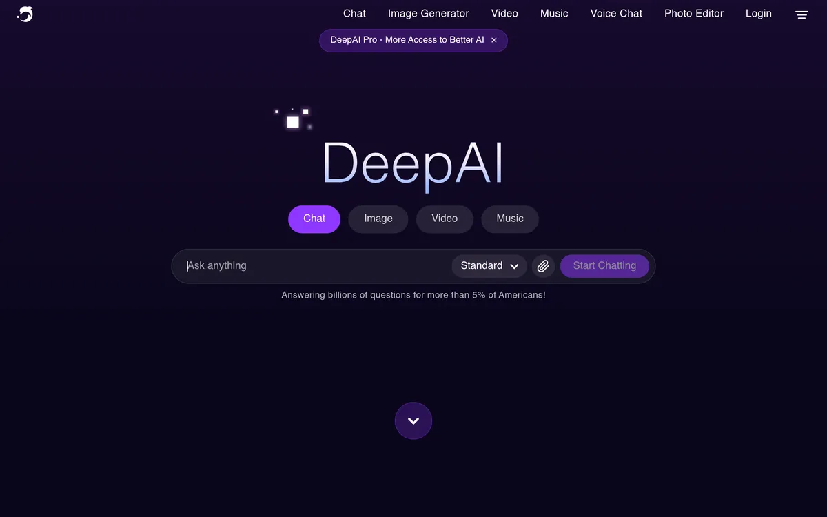 DeepAI screenshot