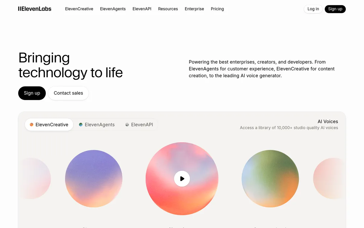 ElevenLabs screenshot