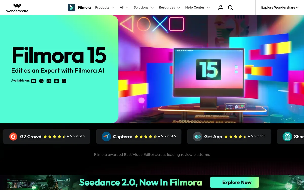 Wondershare Filmora screenshot
