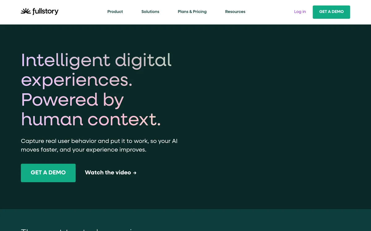 Fullstory screenshot