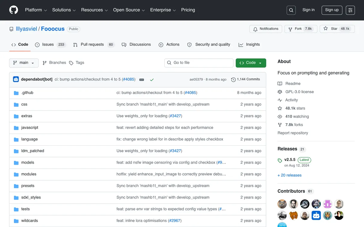 Fooocus screenshot