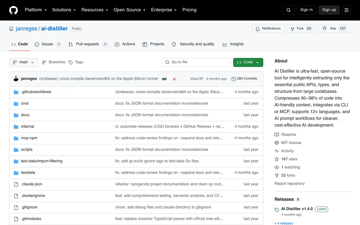 AI Distiller screenshot