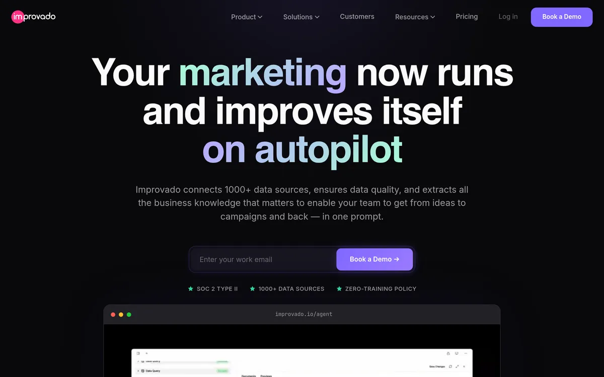 Improvado screenshot