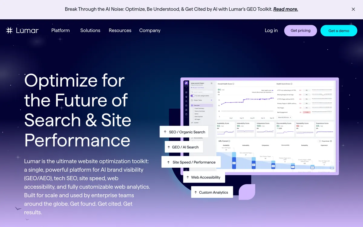 Lumar screenshot