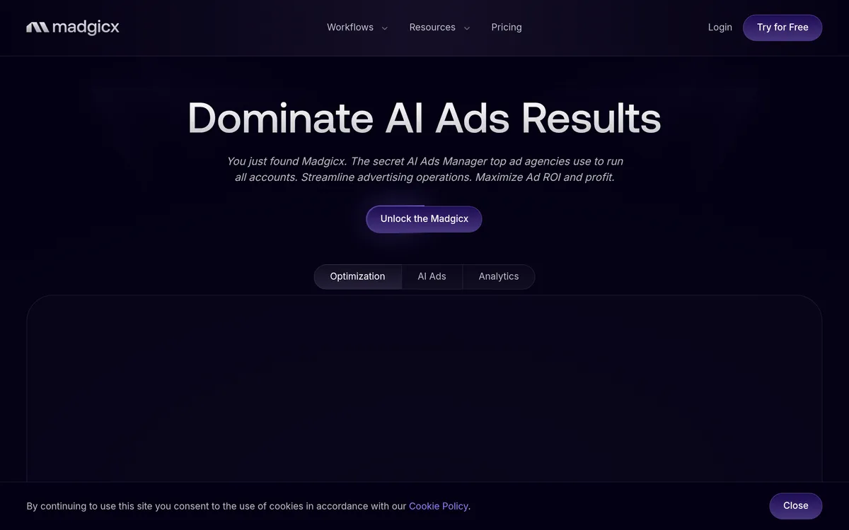 Madgicx screenshot