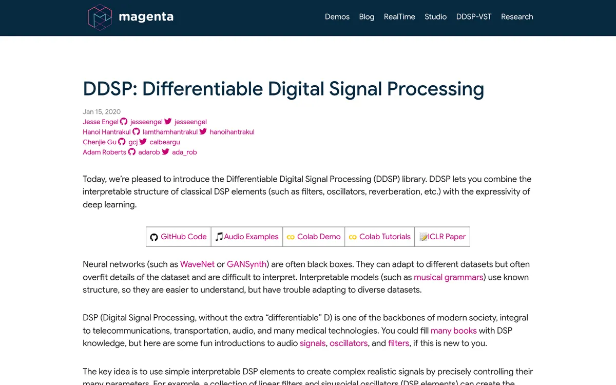 DDSP screenshot