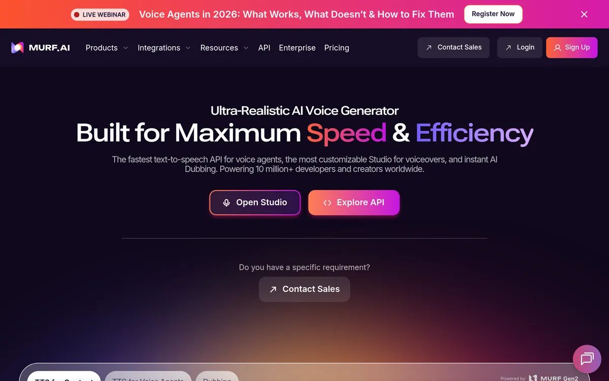 Murf AI screenshot