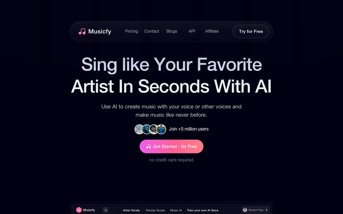 Musicfy AI screenshot