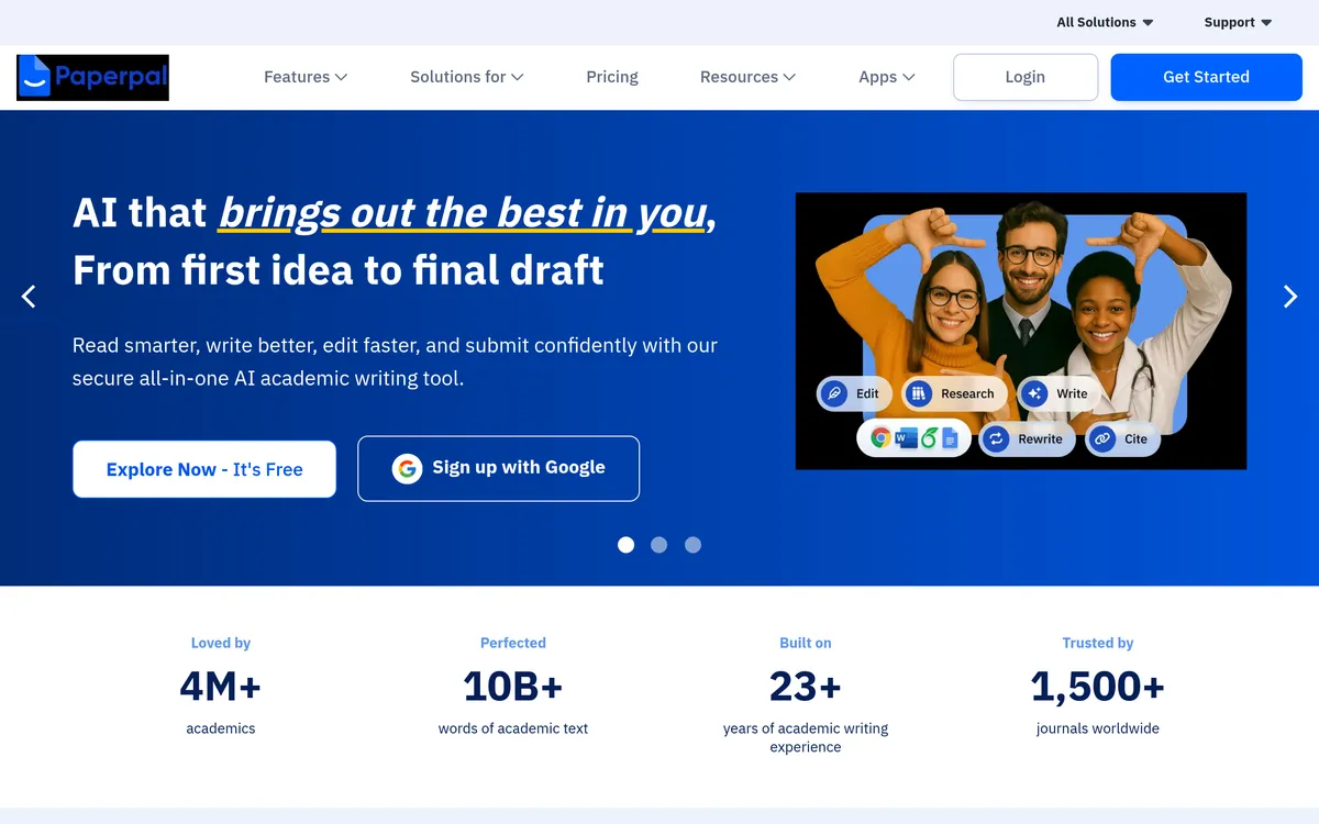 Paperpal screenshot