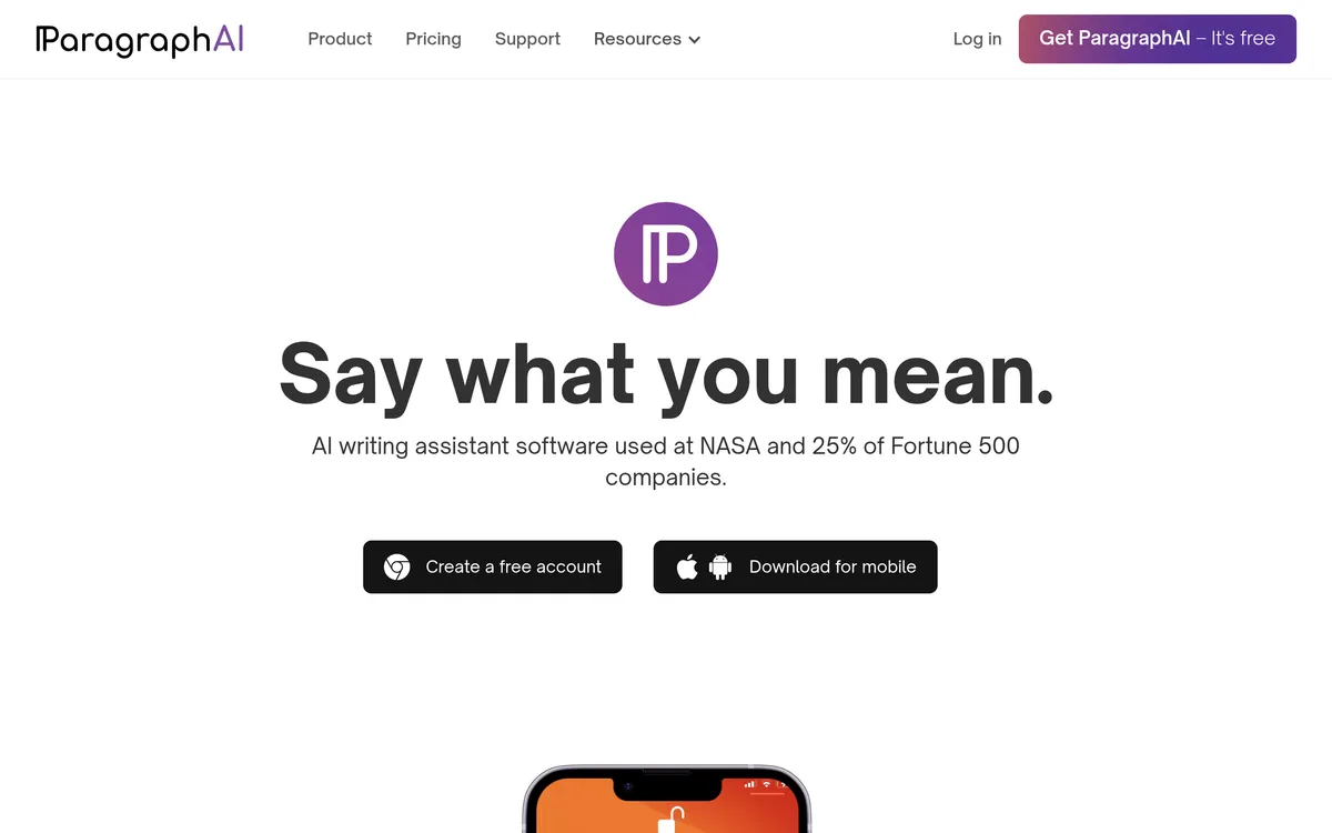 ParagraphAI screenshot