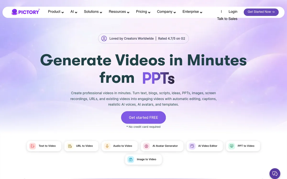 Pictory screenshot
