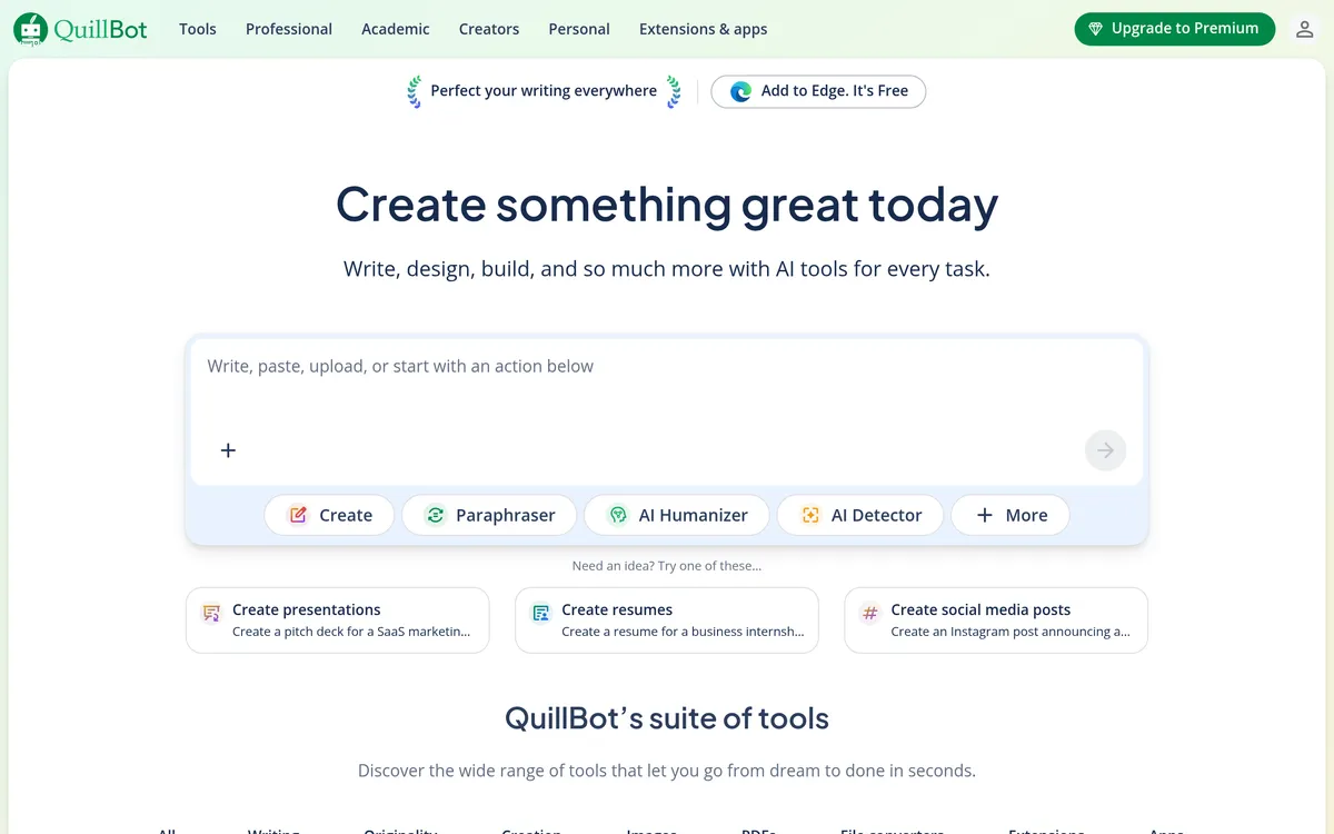 QuillBot screenshot