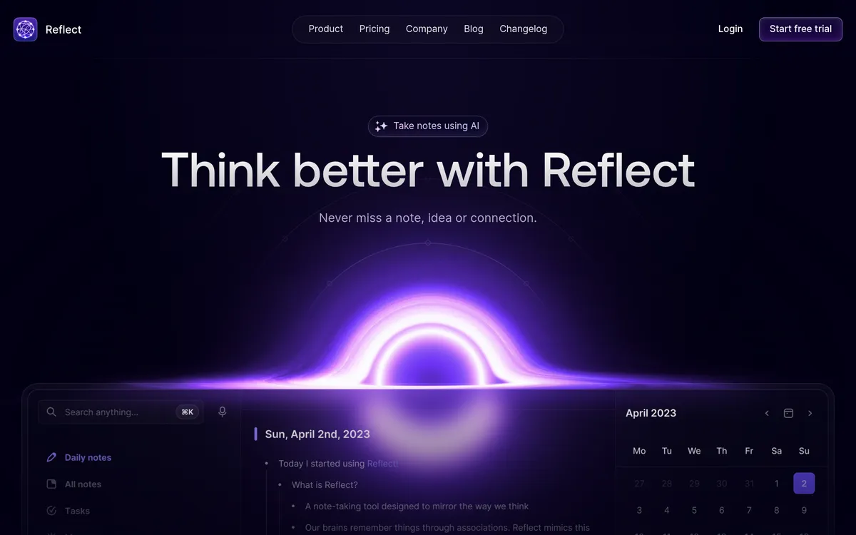 Reflect screenshot