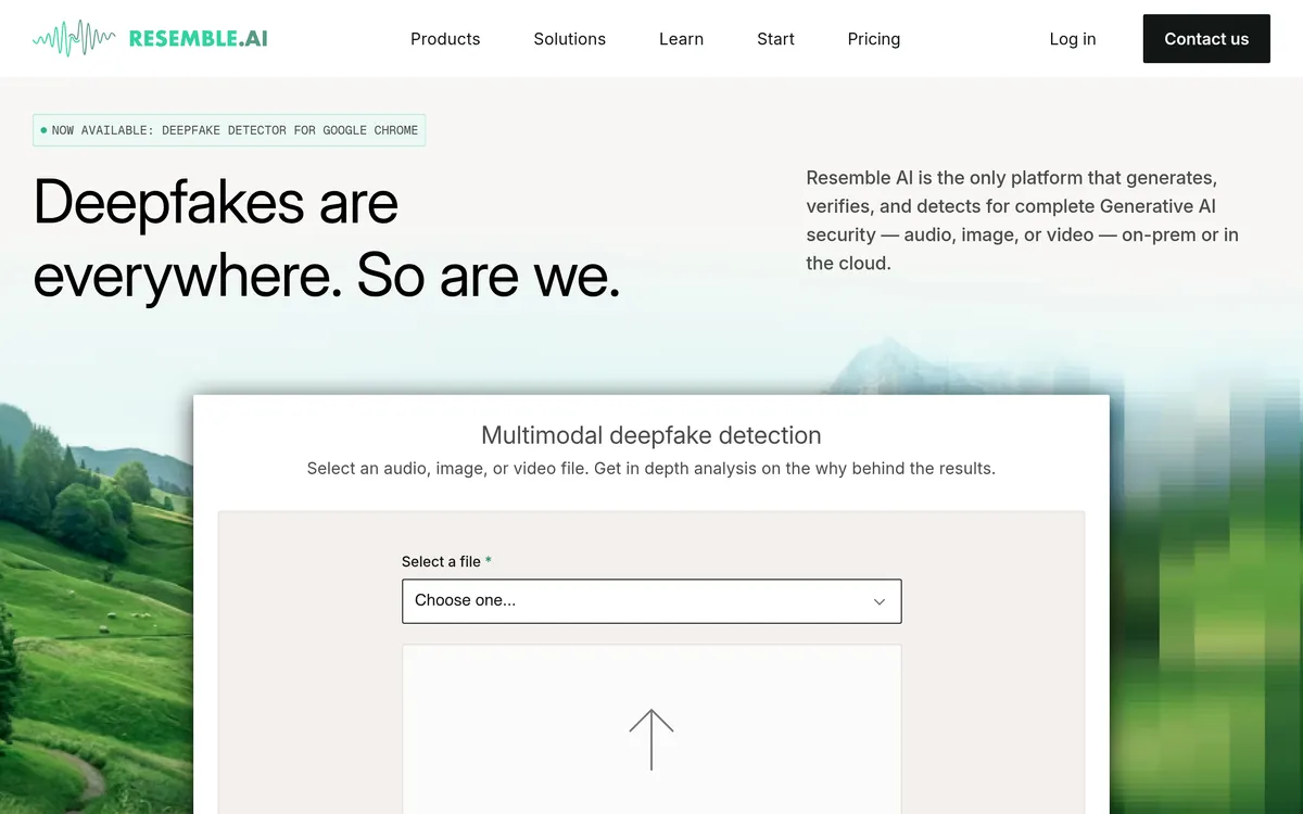 Resemble AI screenshot