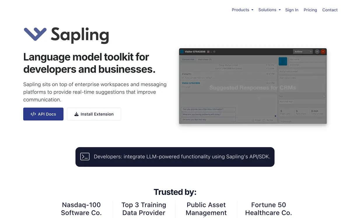Sapling screenshot