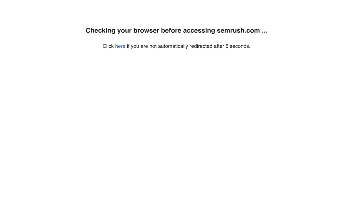 Semrush screenshot