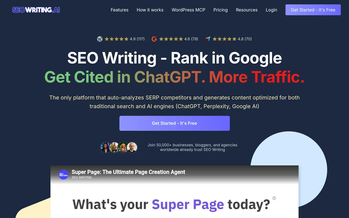 SEO Writing AI screenshot