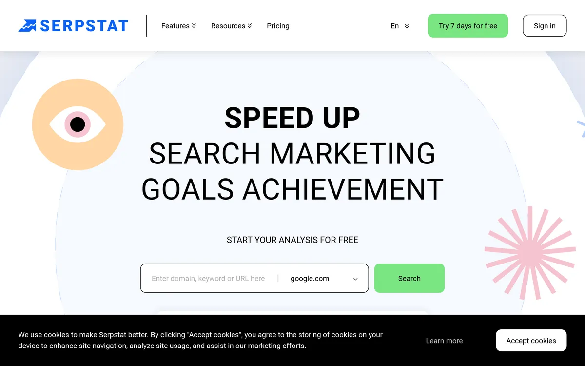 Serpstat screenshot