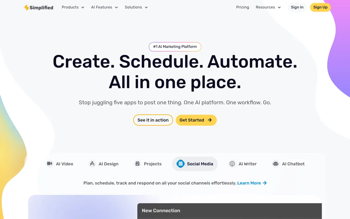 Simplified screenshot