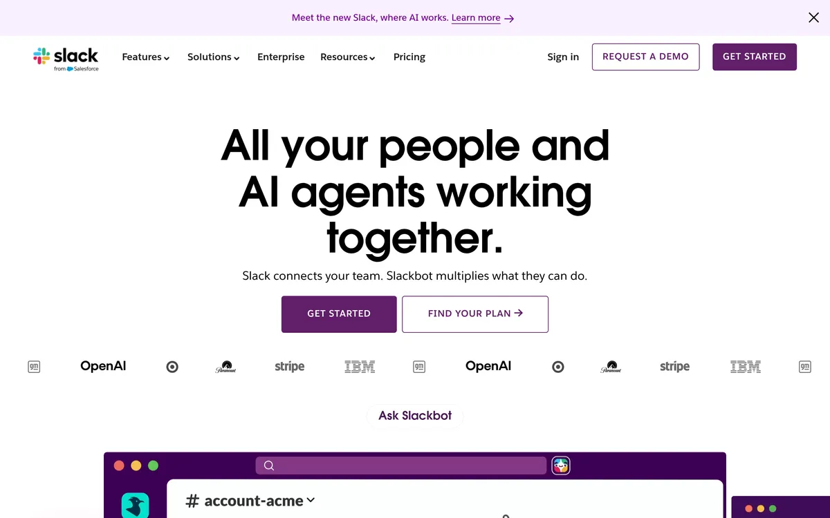 Slack screenshot