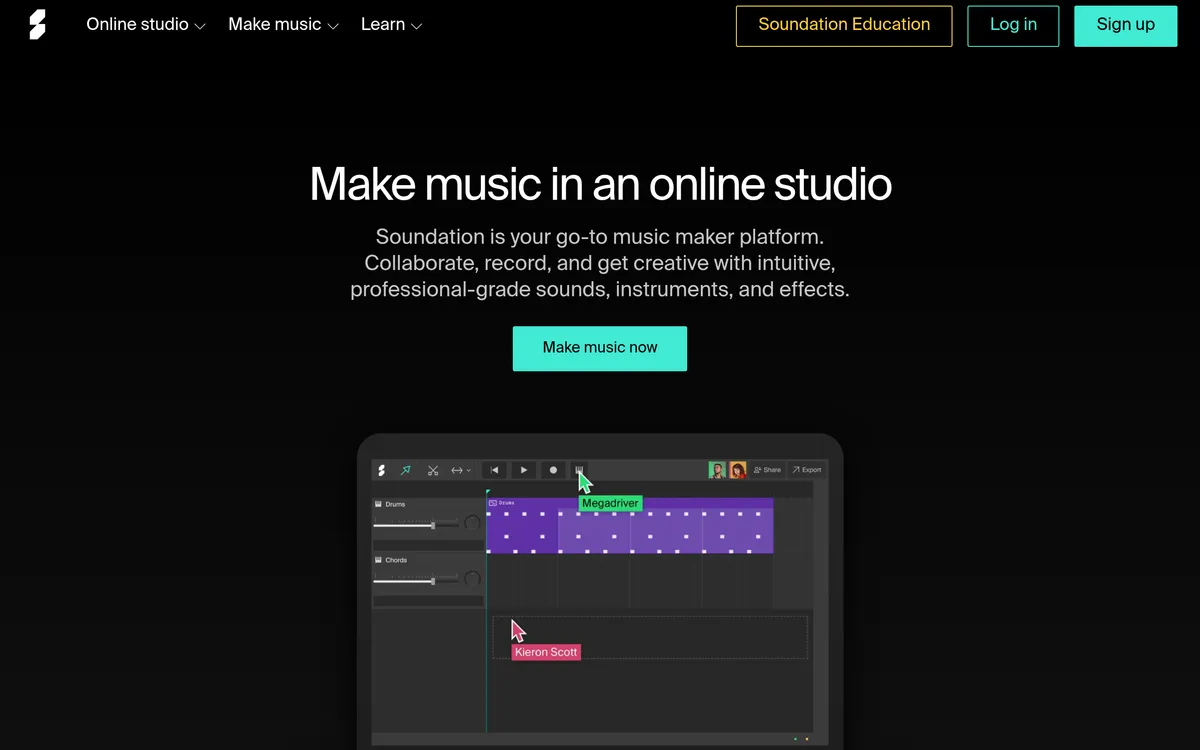 Soundation screenshot