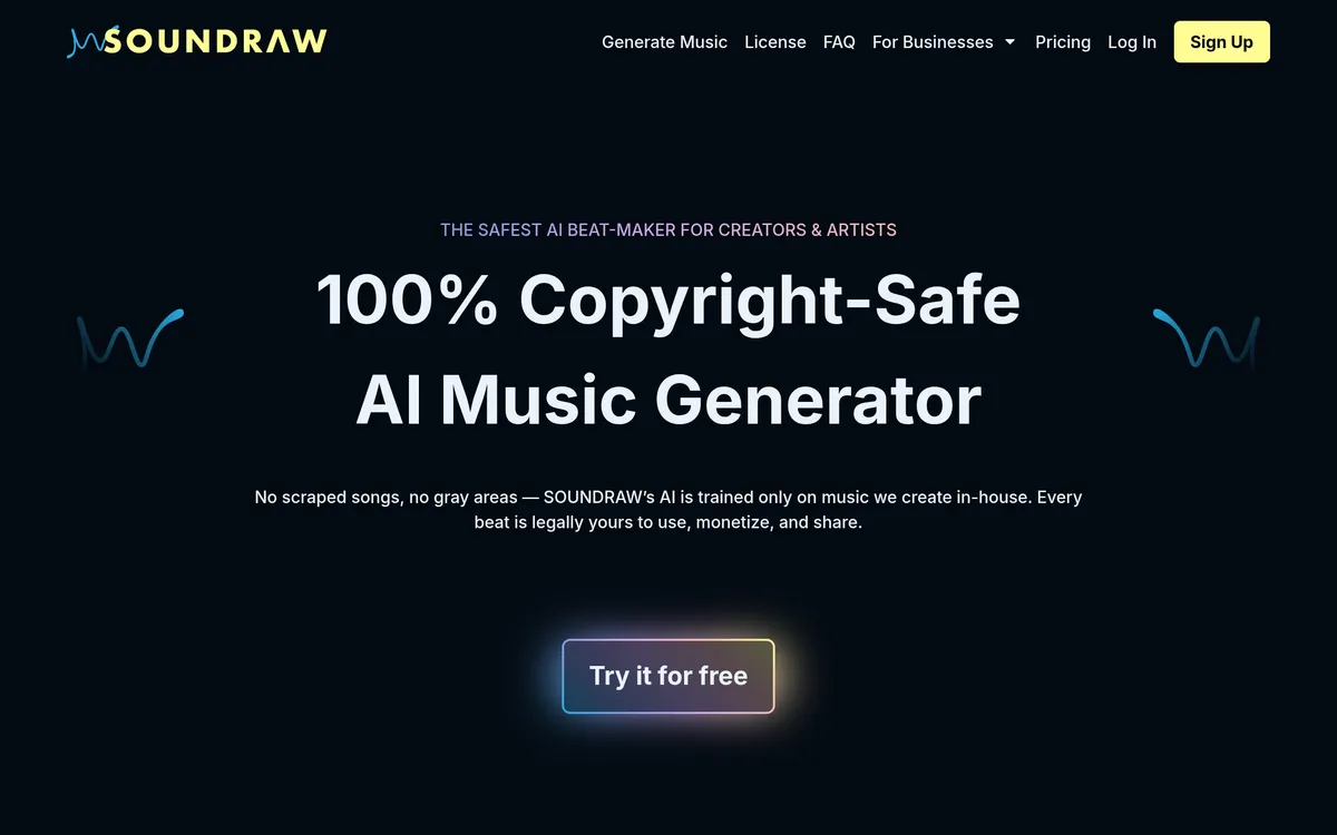 SOUNDRAW screenshot