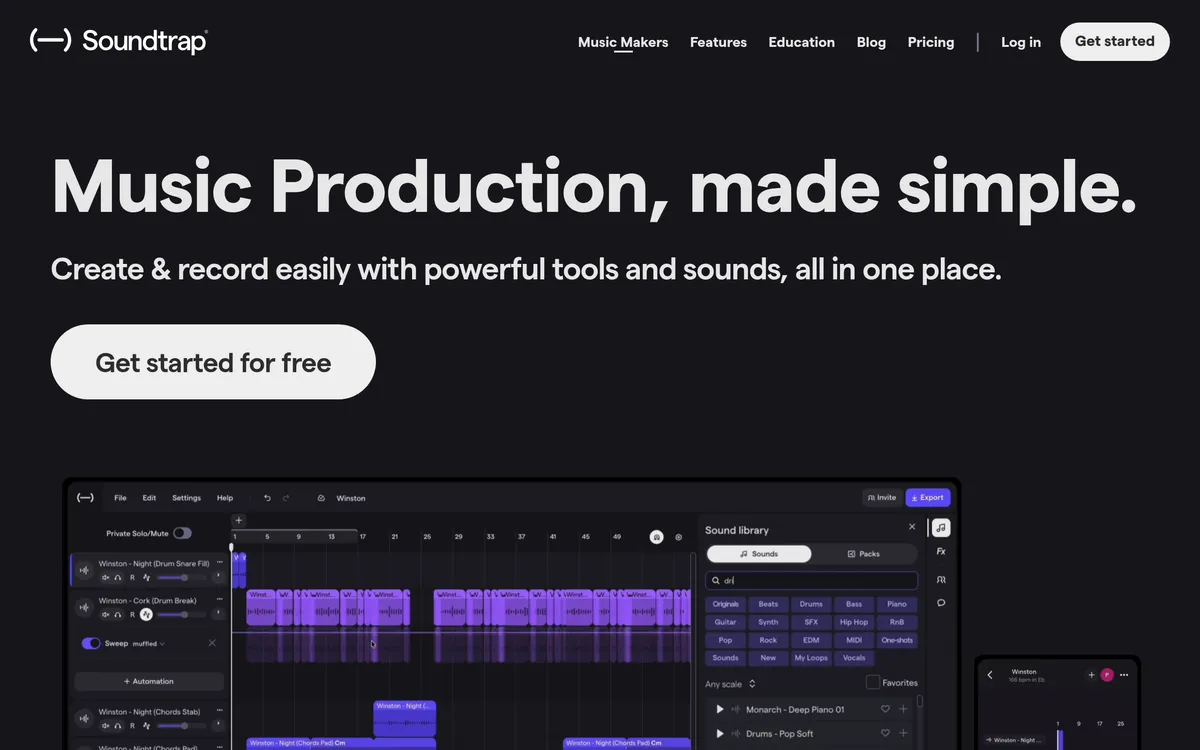 Soundtrap screenshot