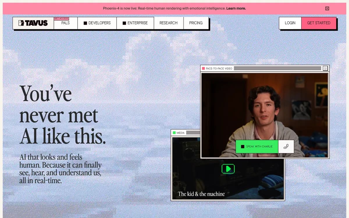 Tavus screenshot