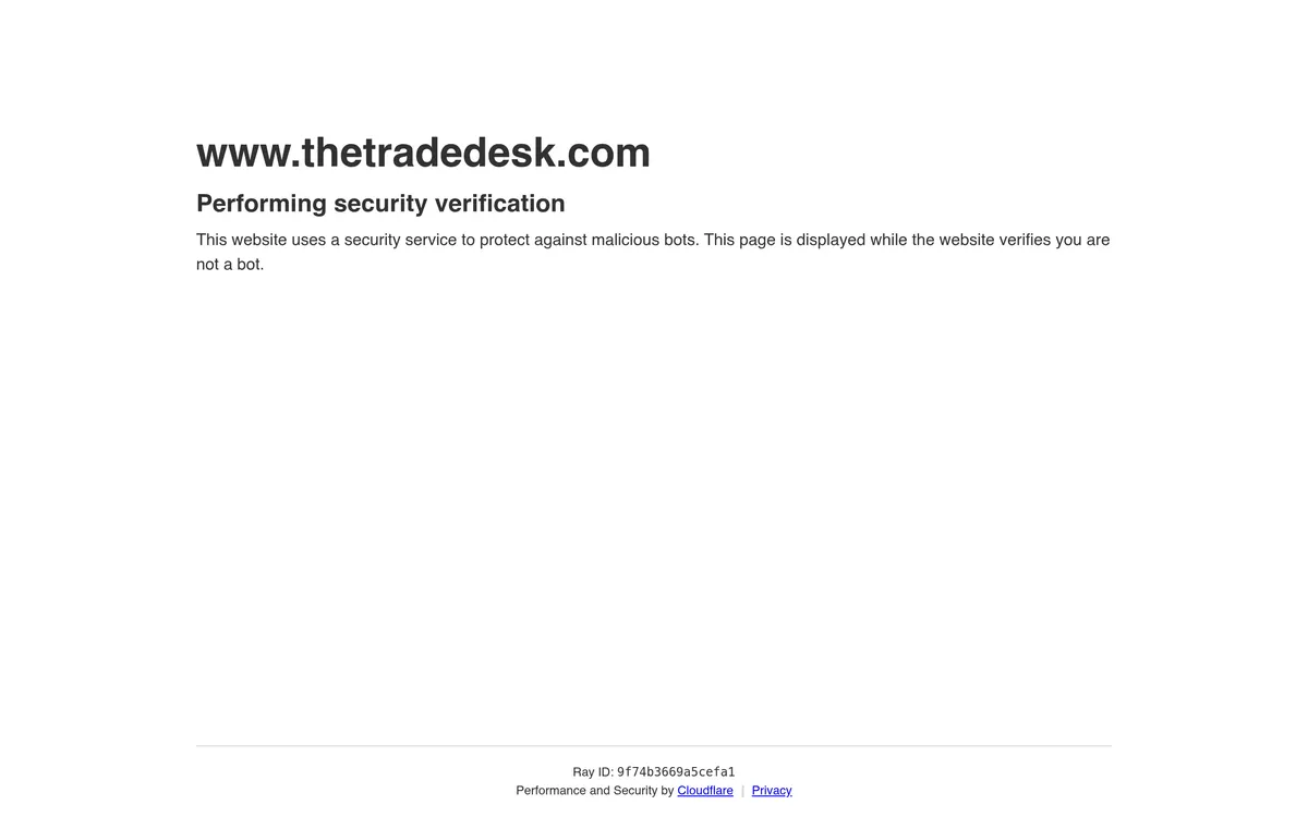 The Trade Desk screenshot