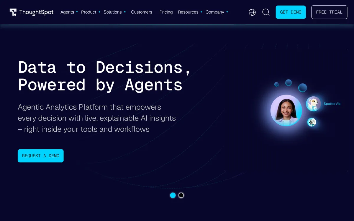 ThoughtSpot Agentic Analytics Platform screenshot