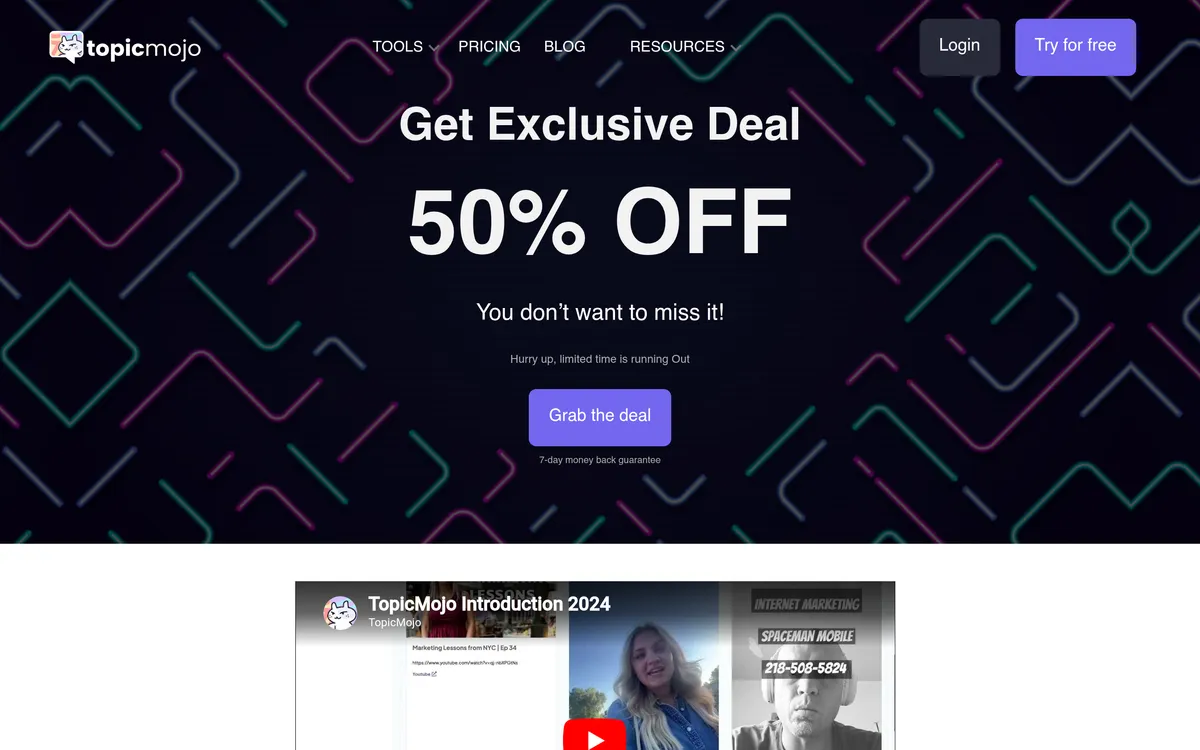 TopicMojo screenshot