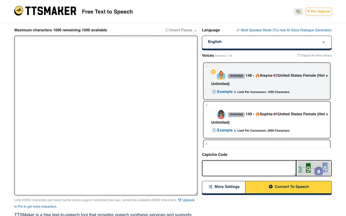 TTS Maker screenshot
