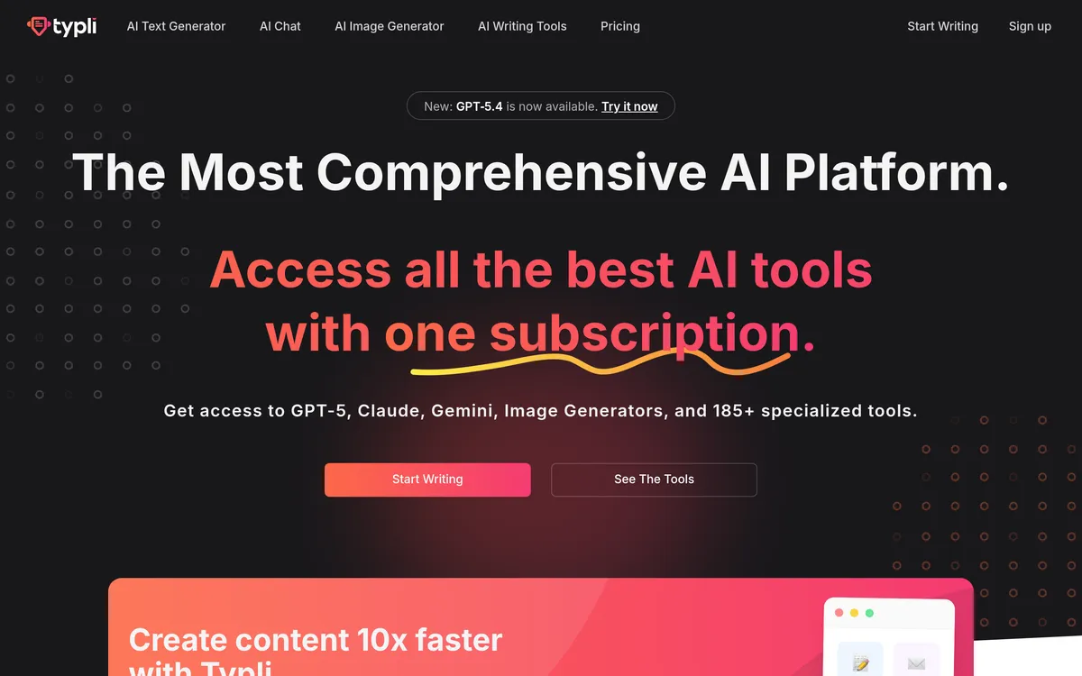Typli.ai screenshot