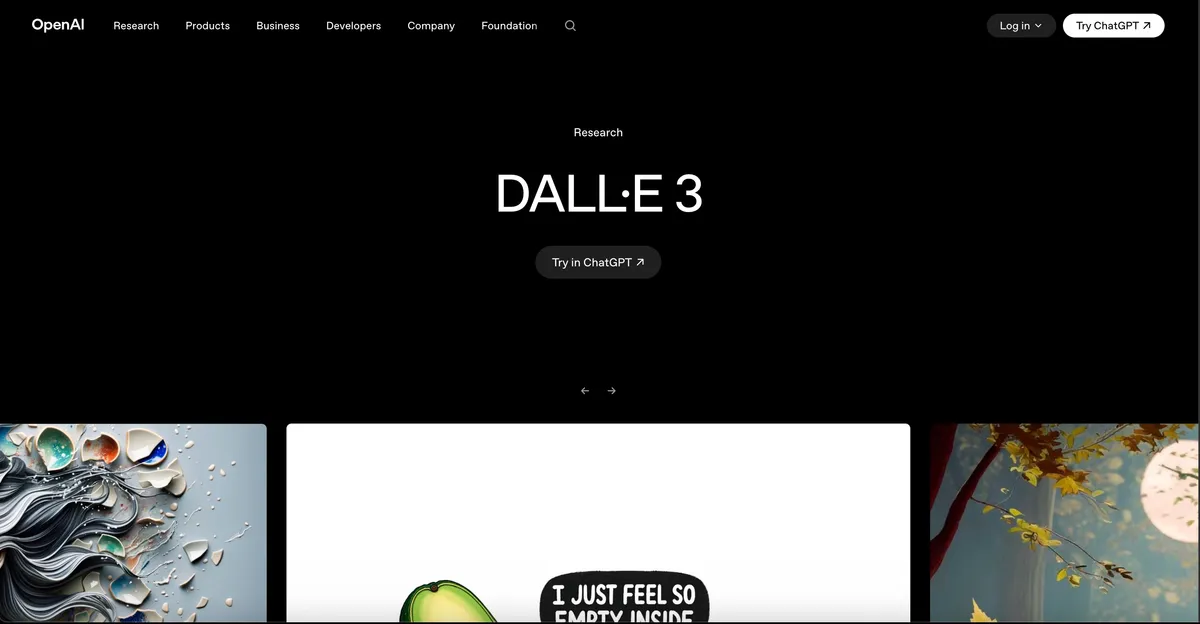 DALL·E 3 screenshot