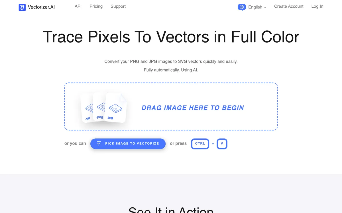 Vectorizer.AI screenshot