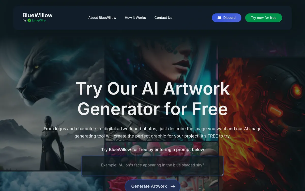 BlueWillow screenshot