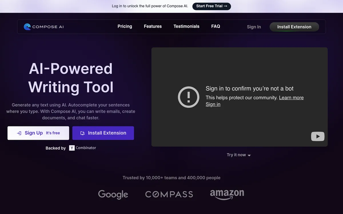 Compose AI screenshot