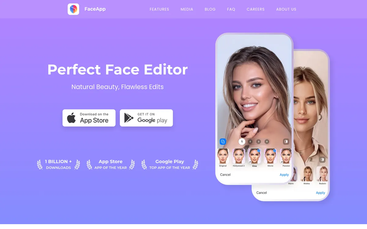 FaceApp screenshot